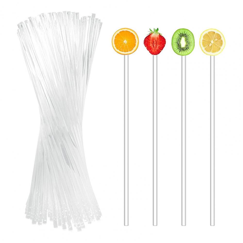 100Pcs Lollipop Sticks Attractive Food Grade Lollipop Sticks Easy to Use Chocolate Stick