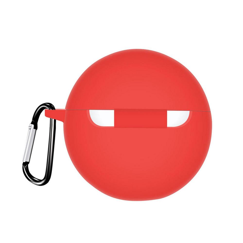 Soft Silicone Protective Case For Oppo Enco Free2 Wireless Earphone Cover Charging Box With Hook Washable Anti Dust Sleeve: Red