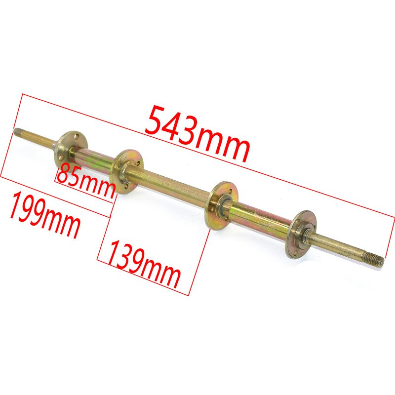 540mm Rear Axle Fit For DIY 49cc 50cc 110cc 125cc Electric Mini Kids Go Buggy ATV Electric Vehicle Kart Quad Bike Scooter Parts