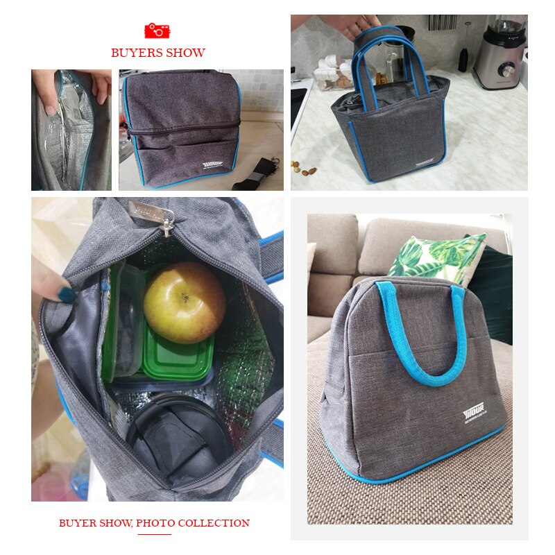 Thermal Insulation Cooler Lunch Bag Picnic Bento Box Fresh Keeping Ice Pack Food Fruit Container Storage Accessories Supply