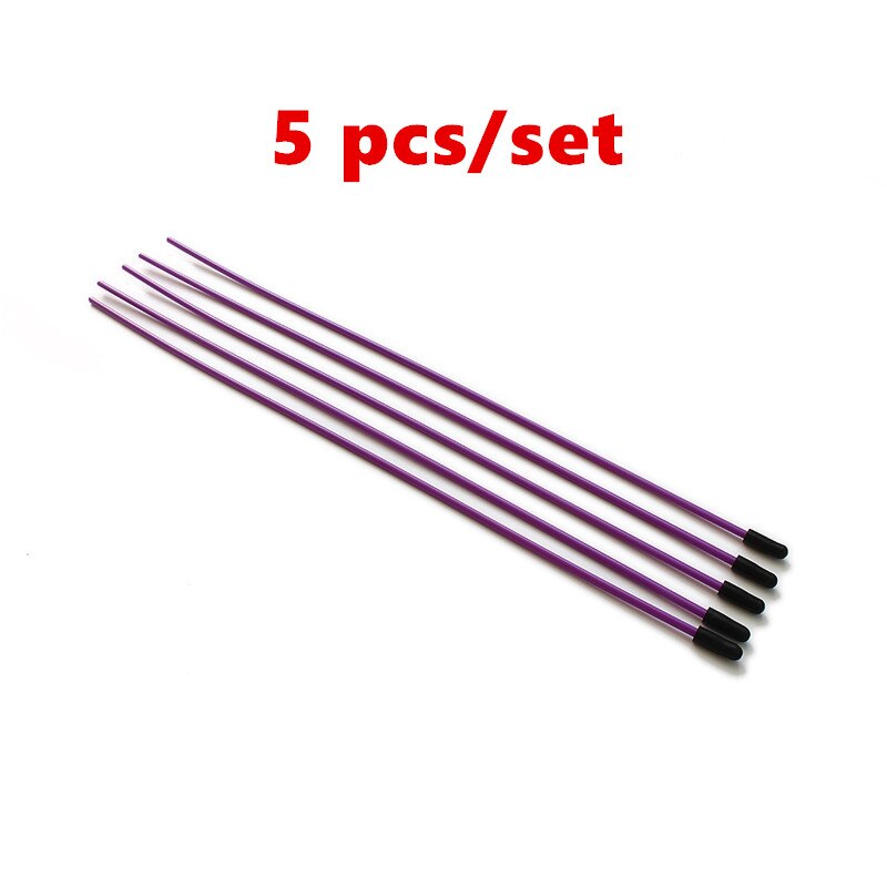 Tube récepteur d&#39;antenne en plastique, 300mm, avec capuchon pour récepteurs 2.4ghz, pièces de bateau pour voiture 1/5 1/8 1/10 RC, 5/20 pièces: purple 1 set