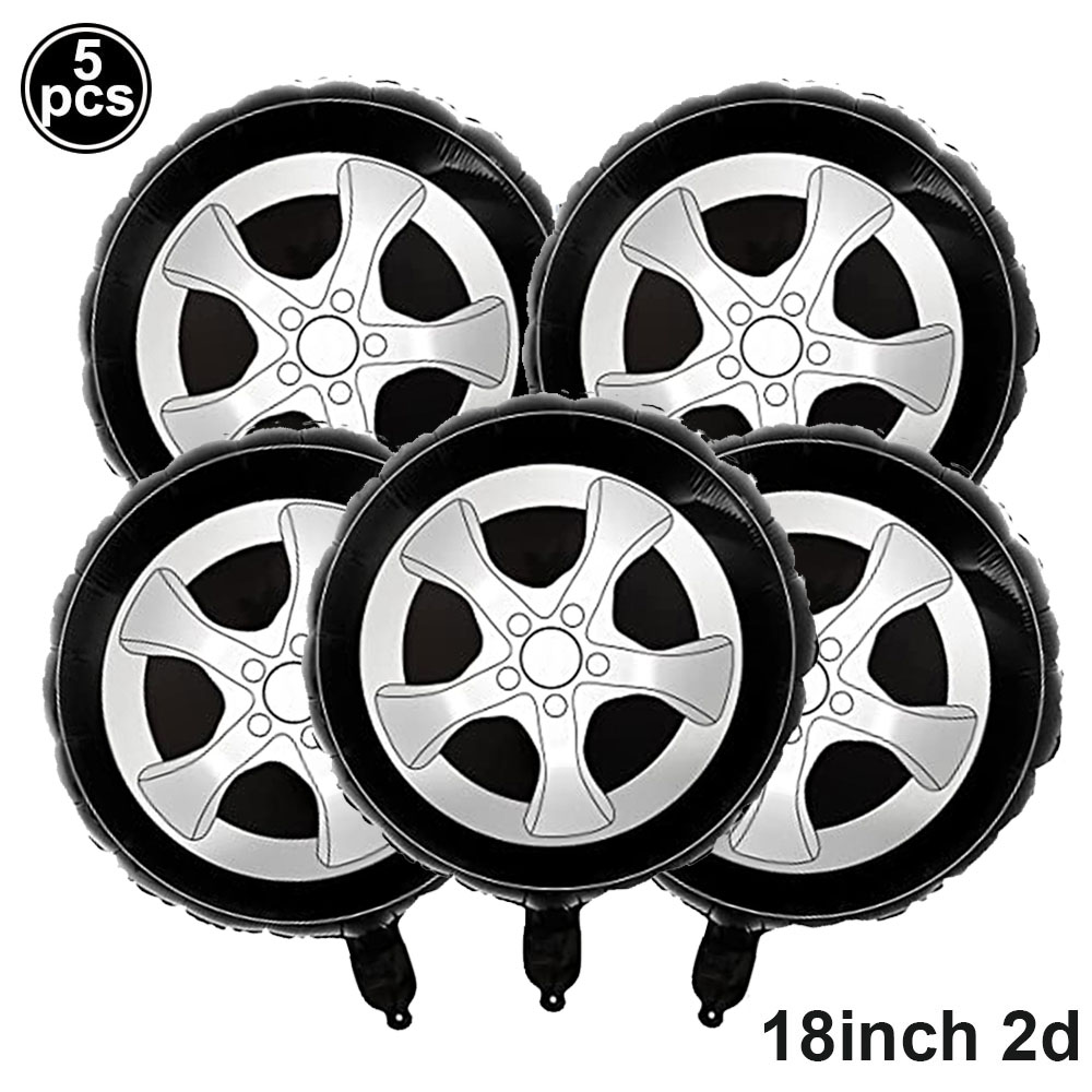 5Pcs Big Monster Truck Ballon Auto Thema 3nd 4th 5th Jongen Verjaardag Feestartikelen Gelukkige Verjaardag Truck Helium Ballons decoratie: Stukjes rode