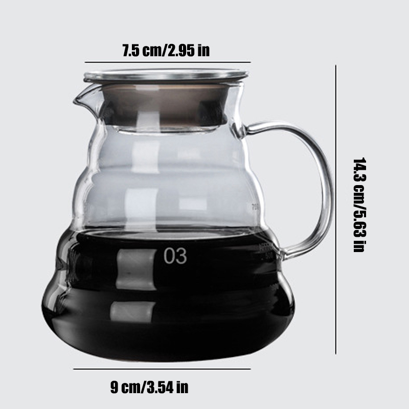 Cafetera de vidrio de 700ml/500ml/300ml, tetera reutilizable con filtro transparente cafetera italiana artículos para café cafetera expreso jarra leche tetera cafetera camping bote cafe jarra cafe cocina