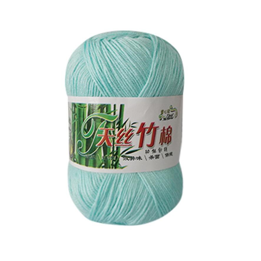 50g Kniting Bamboo Cotton Yarn 1PC Bamboo Fiber Cotton Warm Soft Natural Knitting Crochet Knitwear Wool Yarn 30