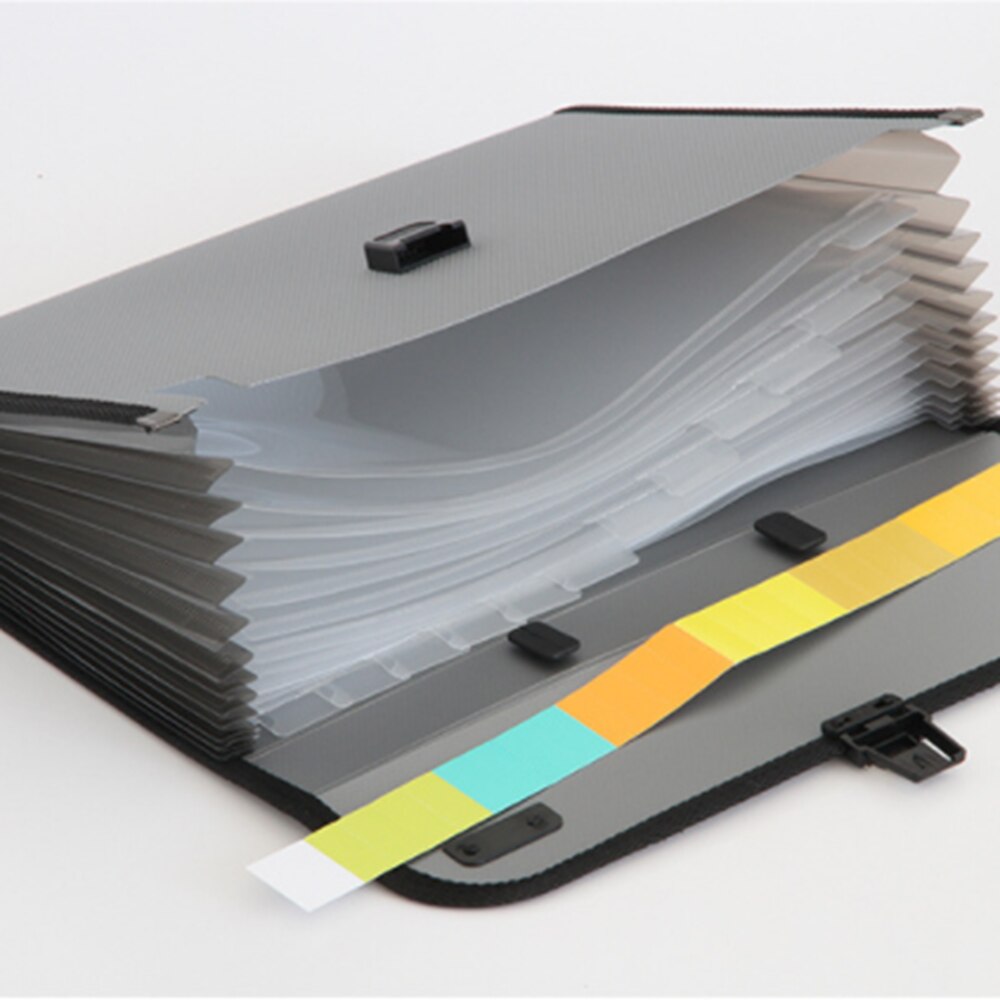 Deli 1pcs A4 File Folder Document Bags Expanding Wallet Business Series Folder Bag Office School Supplies 3 Colors