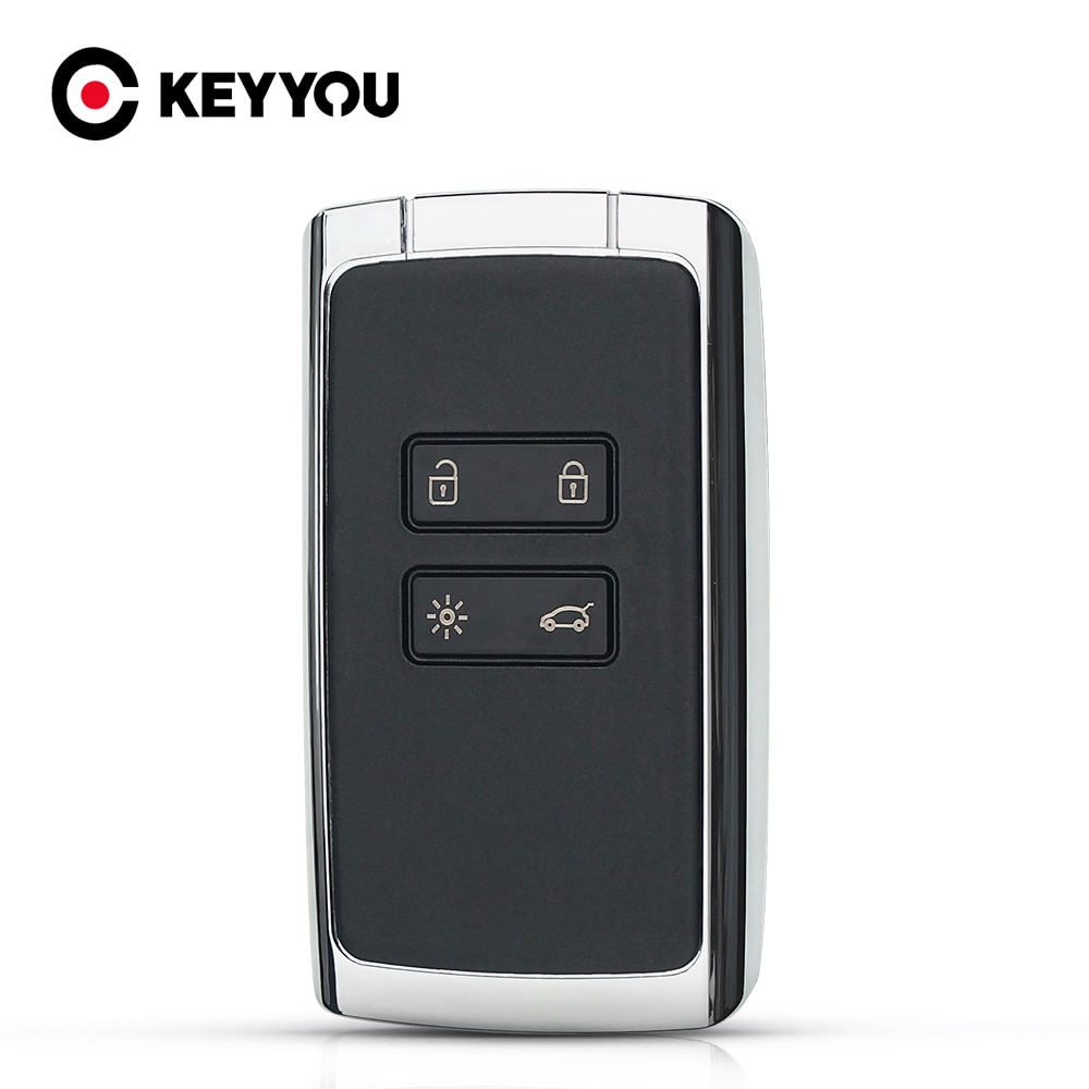 Keyyou Voor Renault Megane 4 Koleos Talisman 5 Espace 5 Kadjar 4 Knoppen Auto Keyless Entry Slimme Afstandsbediening Sleutel Shell case Fob