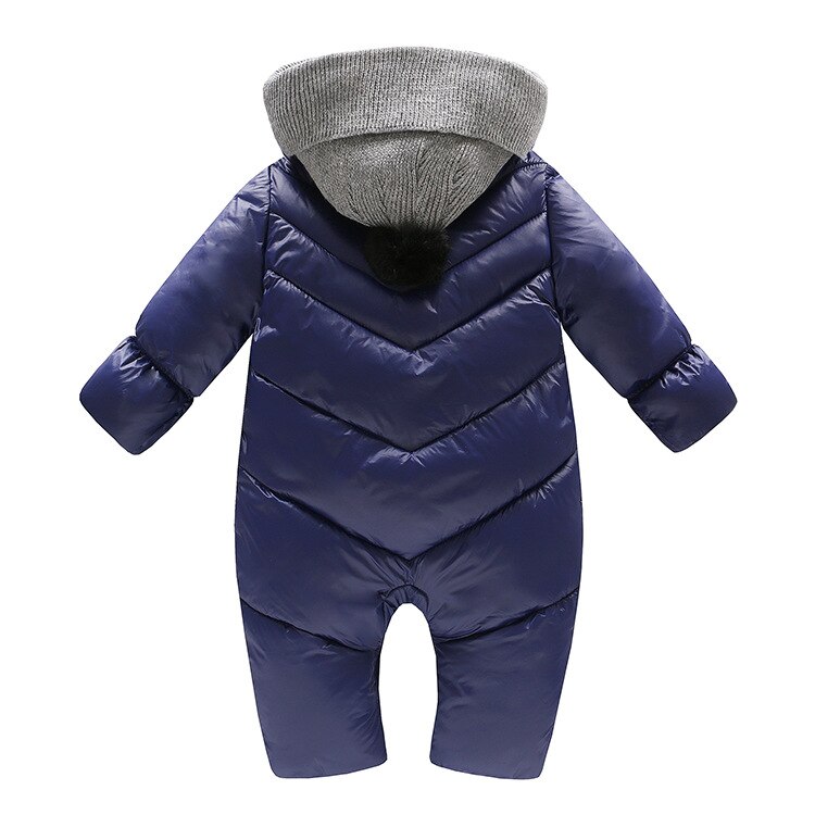 Winter Verdicken Baumwolle-gepolsterte Outwear Kleidung für Kleinkinder Baby Jungen Mädchen Strampler Mit Kapuze Winddicht Kleinkind Sonw Anzug Lange Mäntel