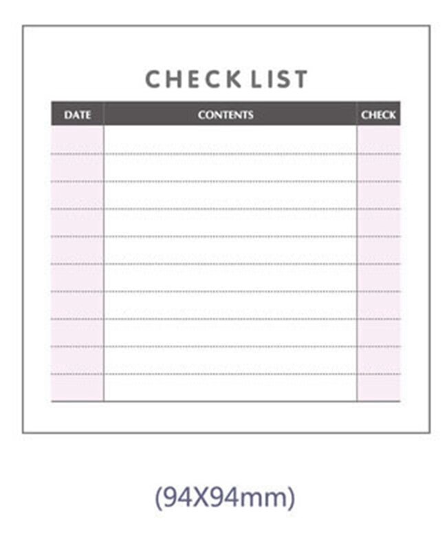 Wekelijkse Maandelijkse Bureau Dagboek Planner Stickers Planning Memo Pad Sticky Notepad Te Doen Lijst Checklist Memo Pad Papier School Kantoor: Design 3 as picture