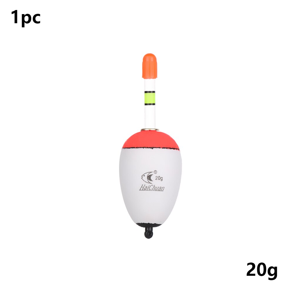 10-100g fiskeri nat float eva lysende float fisk agn til havfiskeri karpe fiskegrej tilbehør plast bobber: 20g