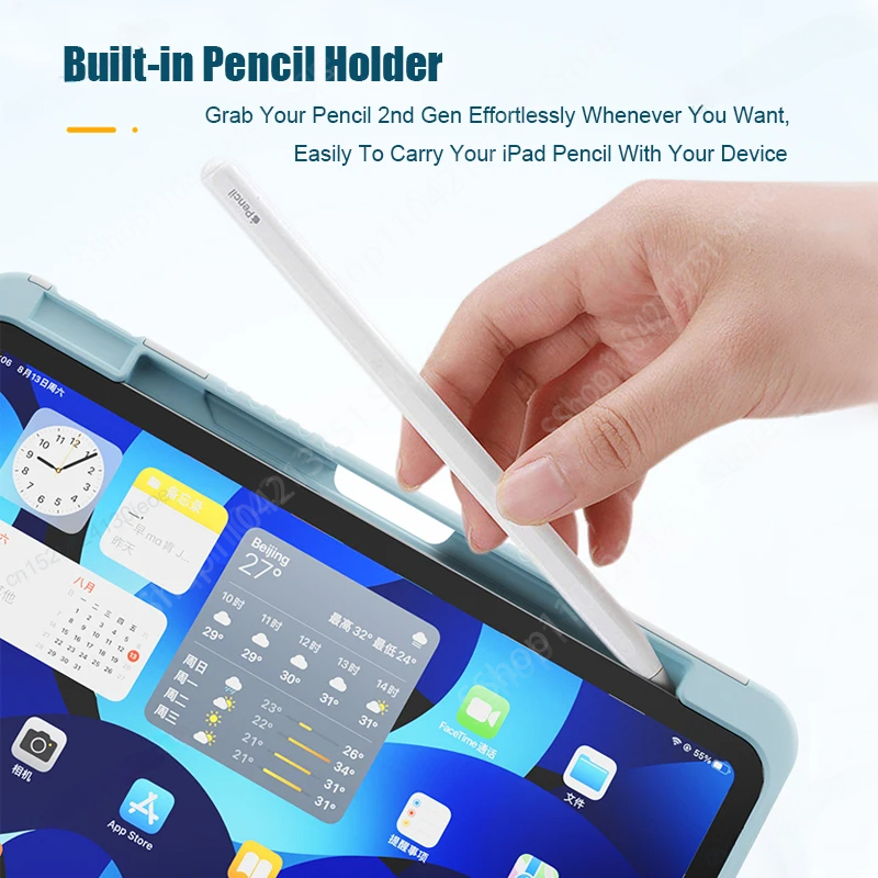 2025 étui pour tablette pour IPad Air7 11 M3 2025 étui 360 rotatif Funda pour Air 6 5 4 10.9 pouces M2 2024 Pro 11 7/8/9th 10.2 "Cover