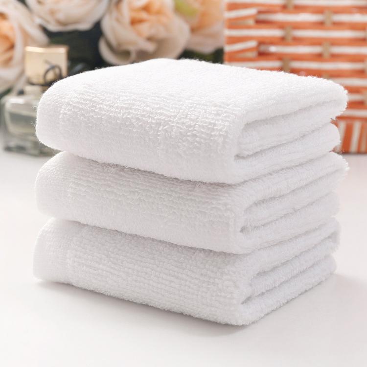 Lot de 10 serviettes pour le visage, bon marché, blanches, en coton, pour la cuisine, les jardins d&#39;enfants, les hôtels, les restaurants