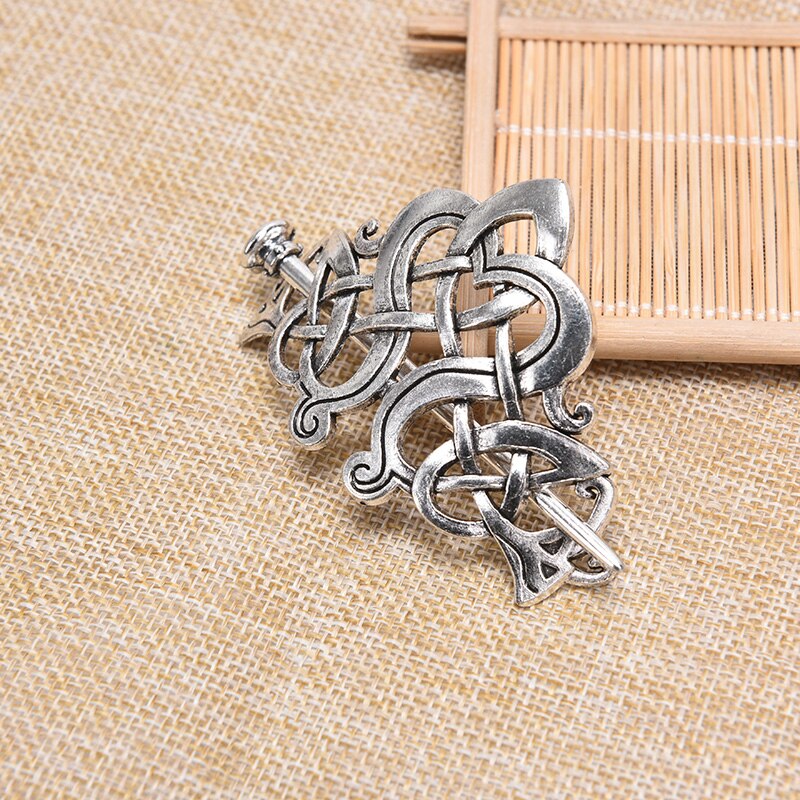 Viking Celtic Knotwork Hairpin - Women's Hair Jewelry - Metal Hair Stick