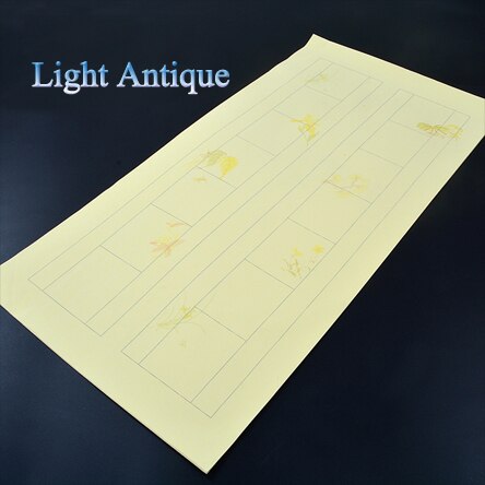 34*69cm Retro Batik Chinese calligraphy Rice Paper Roll Painting Xuan Paper Painting Supply: Light Antique