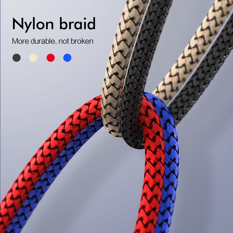 5V2.4A 2M magnetico Micro USB cavo magnete Micro cavo telefono Android cavo di ricarica Nylon per Samsung Galaxy Huawei Honor tablet