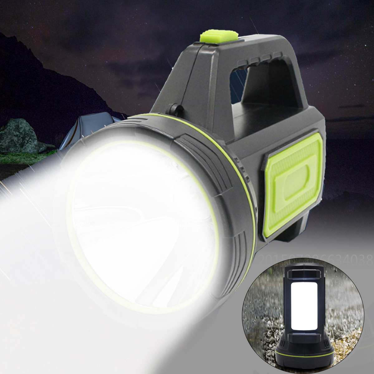 Handheld Licht Oplaadbare LED Zaklamp Spotlight Lantaarn Zoeklicht Handheld Draagbare Zaklamp voor Outdoor Camping Reizen