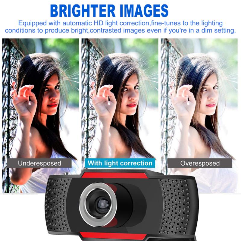 1080P/720P Webcam Usb Computer Camera Ingebouwde Microfoon Draaibare Lens Laptops Desktop Webcam Camera Voor online Live-uitzending