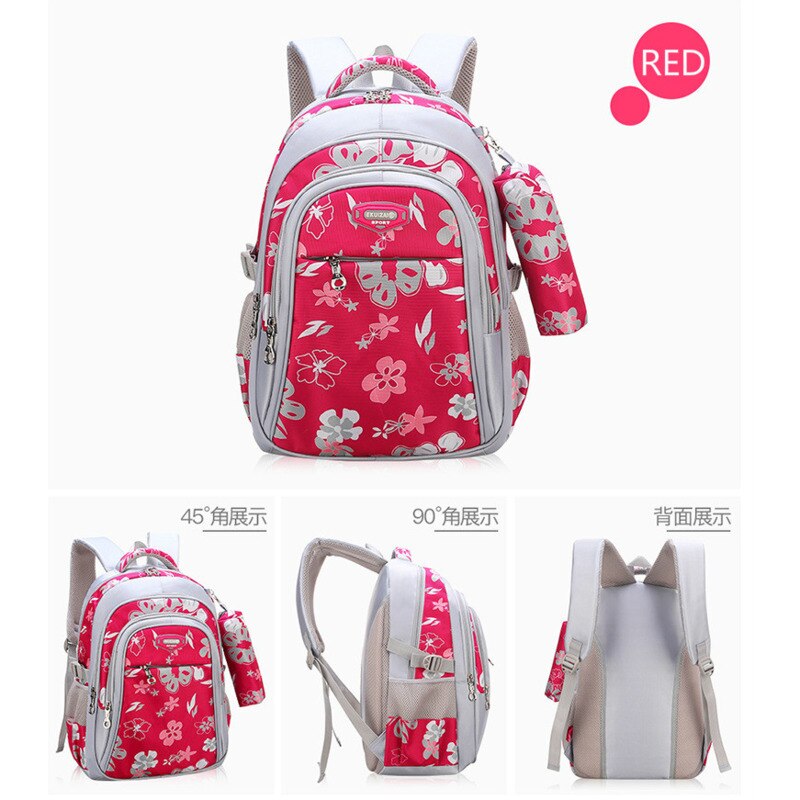 verrotten Mädchen Druck Blumen Rucksack Schule Taschen Studenten Praxis Lehrbuch Schul Für freundlicher Schooltas freundlicher Tasche Neueste