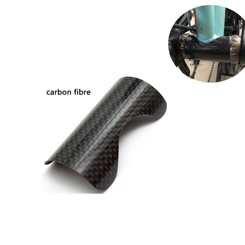 Ultralätt kolfiber brompton fällbar cykel skyddsklistermärke för cykel bottenfäste ramskydd tillbehör
