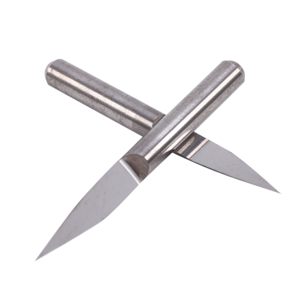 10pc 3.175mm 20/30 graders v-form pcb træskærer cnc fræser bits mini pindfræsere metal fræser gravering bits