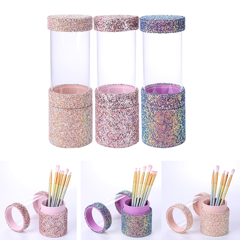 Make-Up Borstel Houder Stofdicht Borstel Make Holder Reizen Draagbare Case Voor Borstel Vrouwen Borstel Organizer Makeup Tools