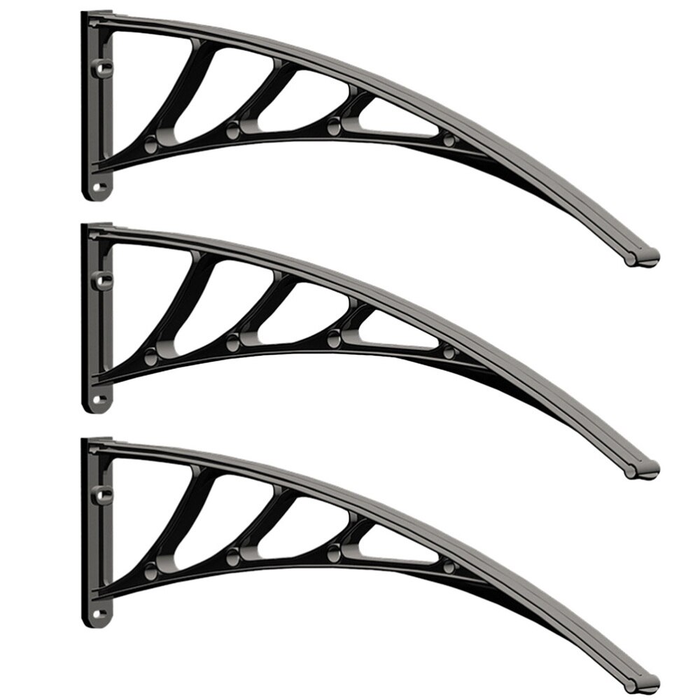 3 Pcs Outdoor Balcony Awning Support Rain Cover Bracket Sturdy Awning Holder