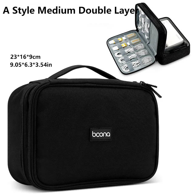 Stoß feste digitale Aufbewahrung tasche Elektronik geräte Zubehör Digitalis ierung Pack wasserdichte USB-Ladegerät Stecker Kabel Organizer Tasche: verrotten
