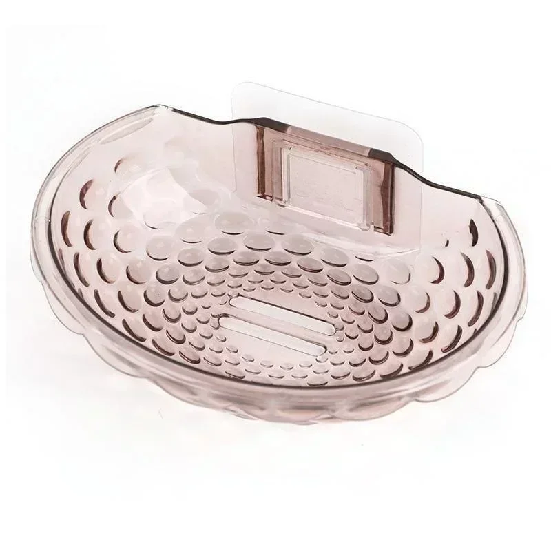 Soap Holder Soap Dishes Sponge Container with Wall Hook for Shower Kitchen Sink Adhesive No Drilling Bathroom Accessories: Light Grey