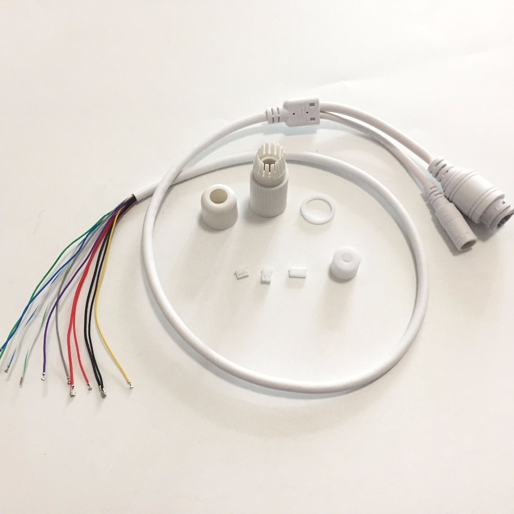 Anpwoo Cctv Poe Ip Netwerk Camera Pcb Module Video Power Cable 65Cm Lange, RJ45 Vrouwelijke Connectoren Met Terminlas, Waterdichte Kabel