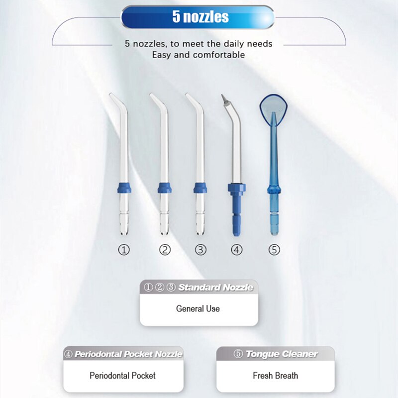 Waterpulse – fil dentaire électrique V300, irrigateur, réservoir d'eau de 800ml, nettoyage et nettoyage des dents
