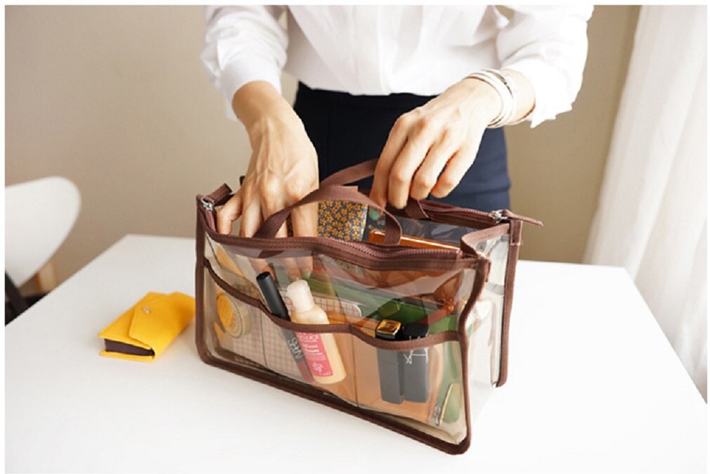 Lokale voorraad dames transparante handtas schoudertas doorzichtige gelei portemonnee clutch plastic: 4