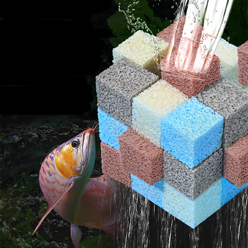 1l 4d Aquarium Bio Filter Media Aquarium Natte Bio Filter Media Blok Voor Kristalhelder Water Aquarium Filtersysteem.
