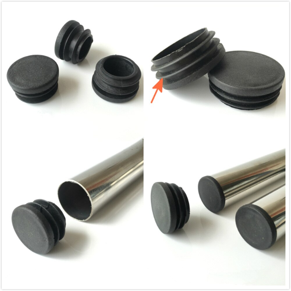 Diameter 100mm 90mm 76mm Foot Plugs Rubber Plugs Round Plastic Black Blanking End Cap Caps Tube Pipe Inserts Plug Bung