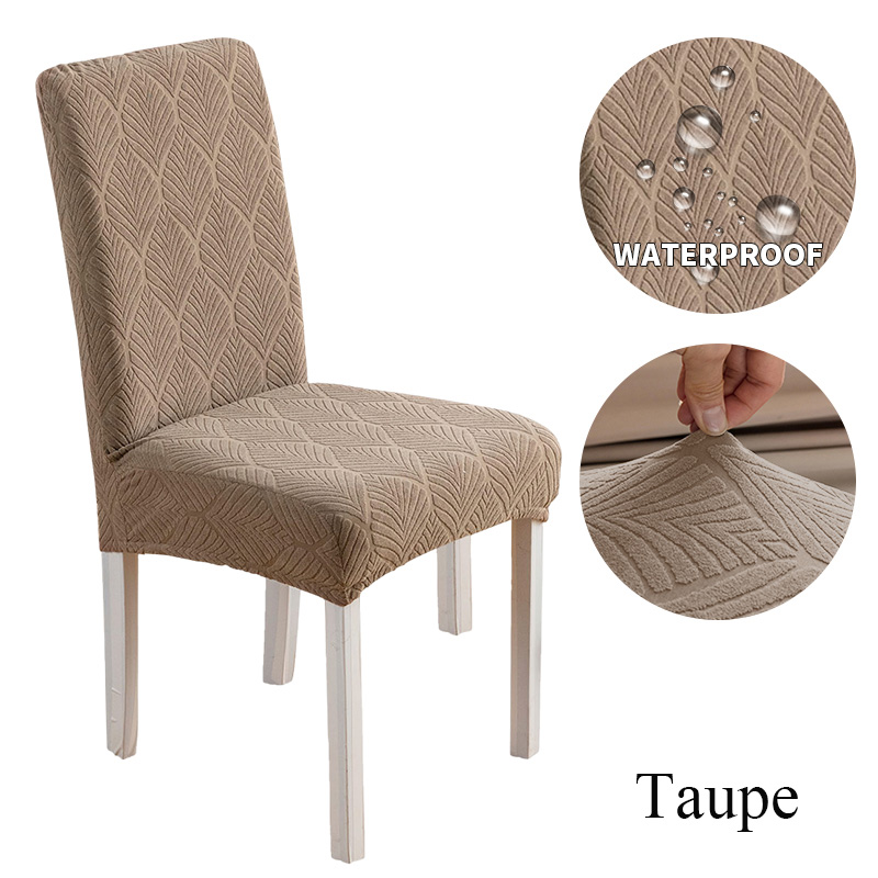 1/2/4/6pcs Waterproof chair cover suitable for all seasons and scenes high elasticity suitable for a variety of chair types.: Brown / 60*210cm