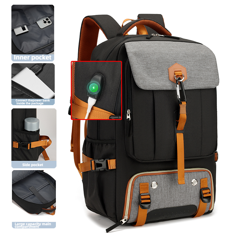 Men's and women's hiking and camping backpacks, classic laptop backpacks, waterproof backpacks suitable for 17 inch laptops and