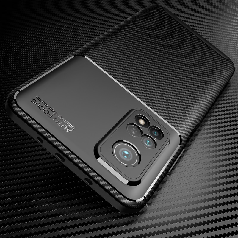 For Xiaomi Mi 10T Pro 5G Case Bumper Silicone Slim Carbon Fiber Back Case For Xiaomi Mi 10T Pro 5G Cover For Xiaomi Mi 10T Pro