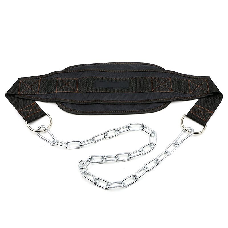 Metal Chain Weight Lifting Dip Belt Pull-up Gym Equipment Bodybuilding Musculation Exercise Crossfit Fitness Training: Default Title