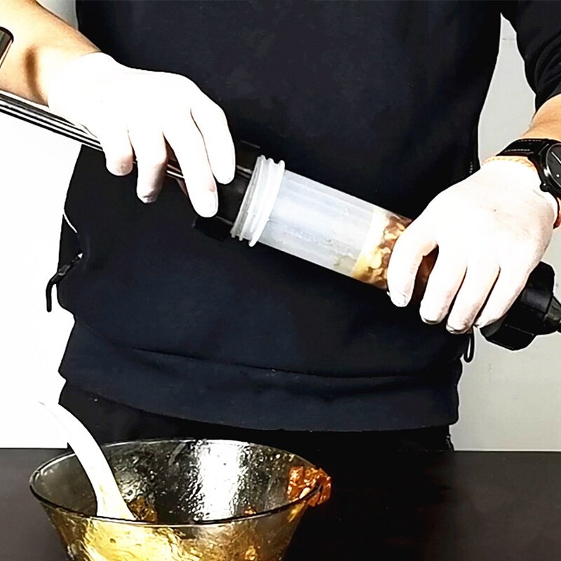 Manuell pølse kjøttfyllemaskin til pølse kjøttfyller rustfritt stål pølse hundemaskin maskin+traktdyse