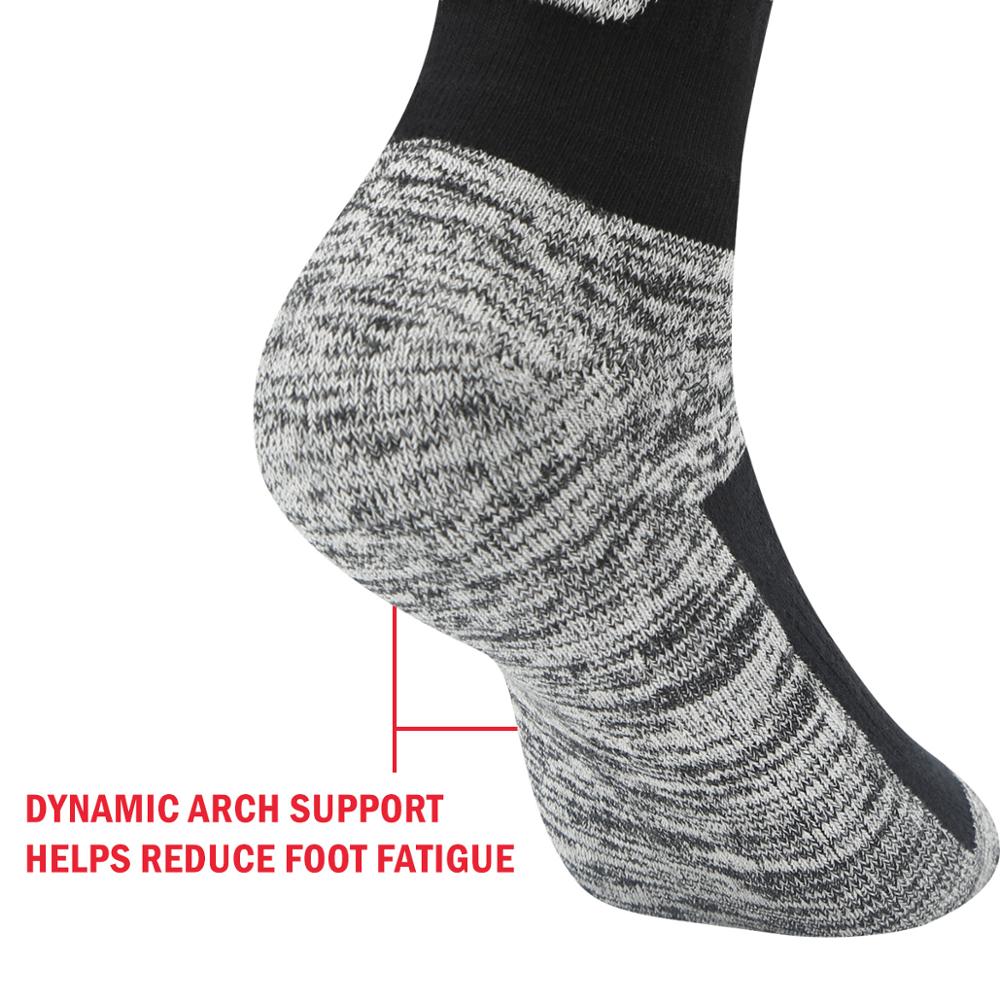 YUEDGE Men's Socks Cotton Terry Cushion Breathable Crew Sports Hiking Socks Thicker Winter Thermal Socks 5 Pairs Lot 38-45 EU