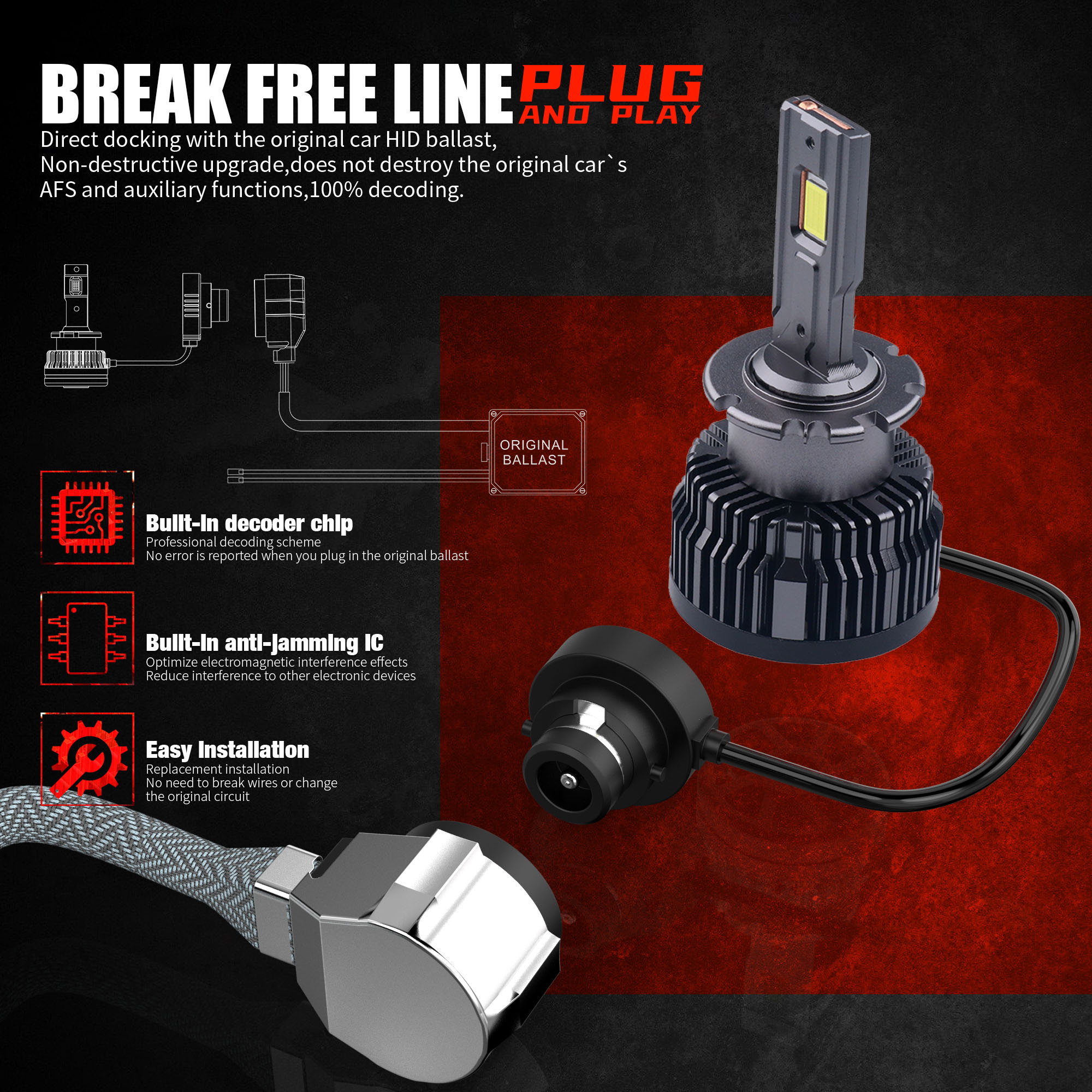2 stücke D1S D3S LED Scheinwerfer Lampen Canbus CSP D4S D2S D8S 30000LM 35 W Super Helle D4R d2R Auto lampe 6000 K Weiß Hohe Abblendlicht