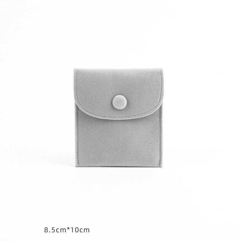 5 stuks fluwelen stoffen tassen sieraden drukknoop portemonnee zakjes voor ring armband ketting oorbellen cadeau opslag organisatie verpakking