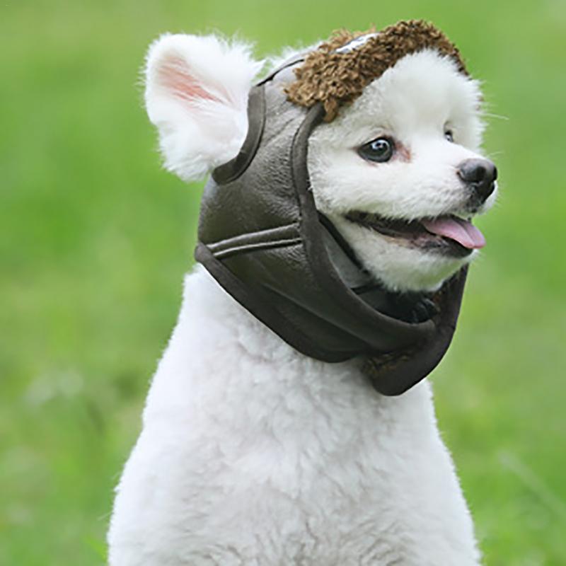 S-xxl nyaste höst vintern stil söt flygare mössa husdjur kostym cosplay vindtät pilot hatt för små medelstora hundar