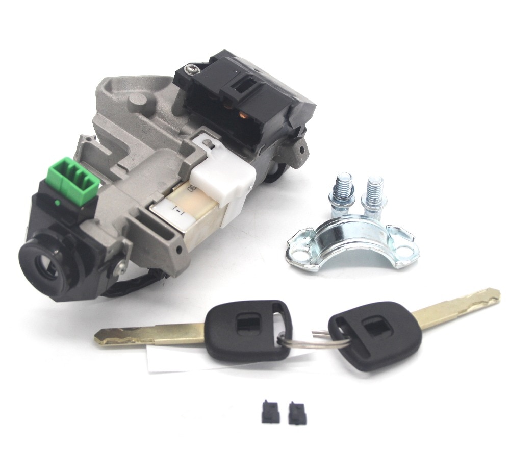 Tändningslåset cylinderlås med trans 48 chip nycklar för 03-11 honda accord crv passa samhälls odyssy