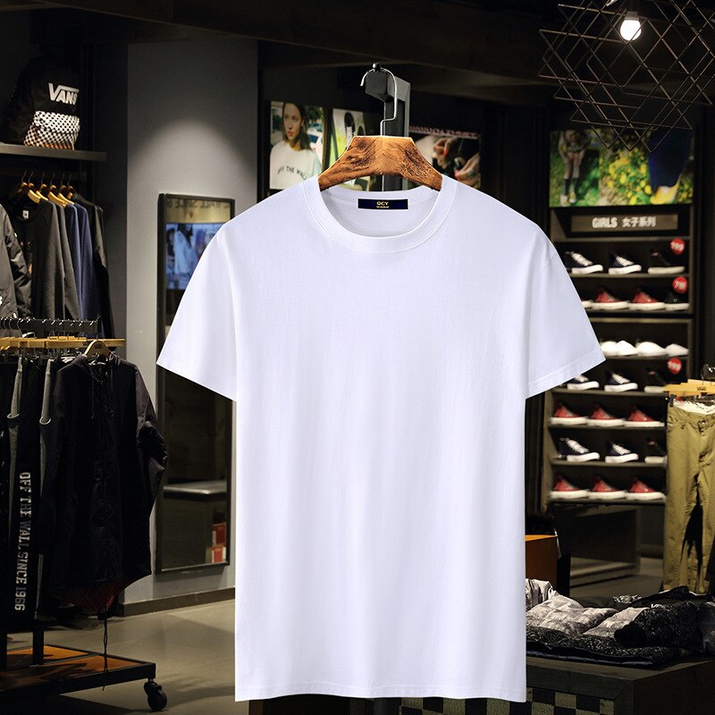 Herre t-skjorte vår og sommer slank skjorte herre casual bodybuilding kortermet personlig t-skjorte størrelse m -4xl
