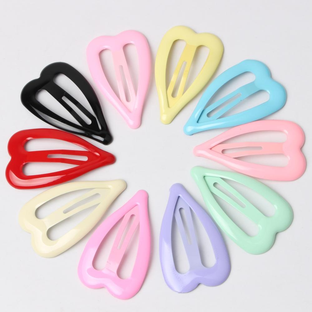 10 Uds. De pinzas para bebé para el pelo de niña y niño, accesorios para el cabello, bonitos pasadores a presión, horquillas de Color, pasador de Metal