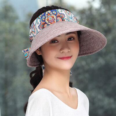 Ozyc naisten kesähatut naisille chapeu feminino visiirit lippis aurinko kokoontaitettava anti-uv hattu rantahatut naisille: 6