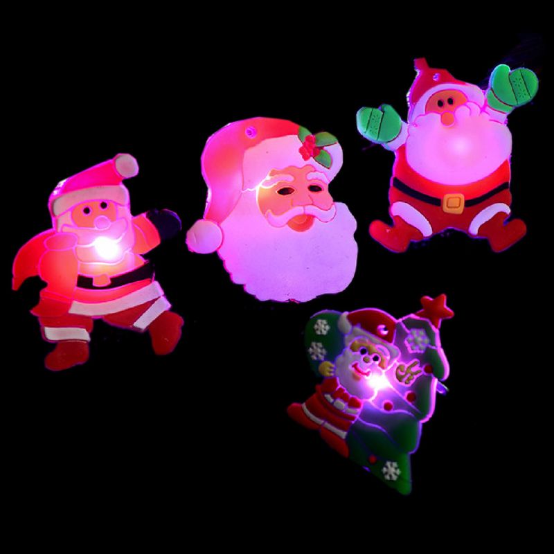 LED Flashing Lights up Glow Sticks Party Xmas Santa Claus Snowman Tree