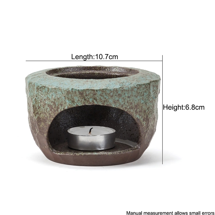 Hornillo de tetera de estilo japonés, Base cálida, portavelas de cerámica para té y café, calentador de leche, accesorios para la ceremonia del té, tetera, Salvamanteles