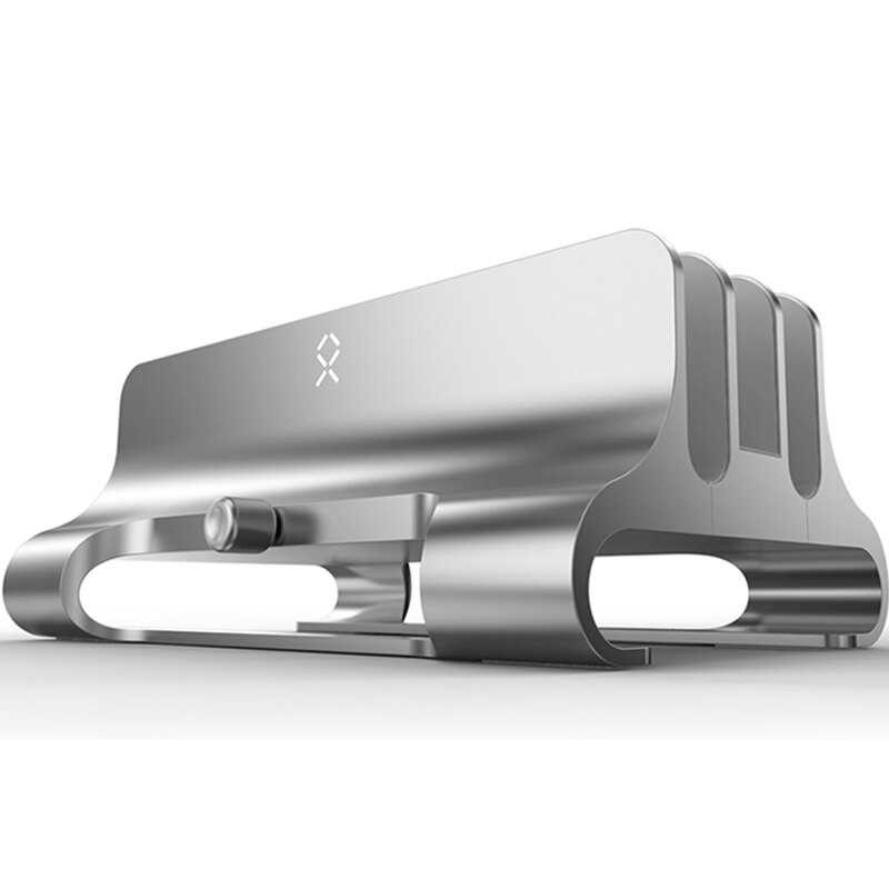 3-Slot Desktop Laptop Bracket Aluminum Alloy Bracket Base Heat Dissipation Desktop Storage Metal Vertical Bracket