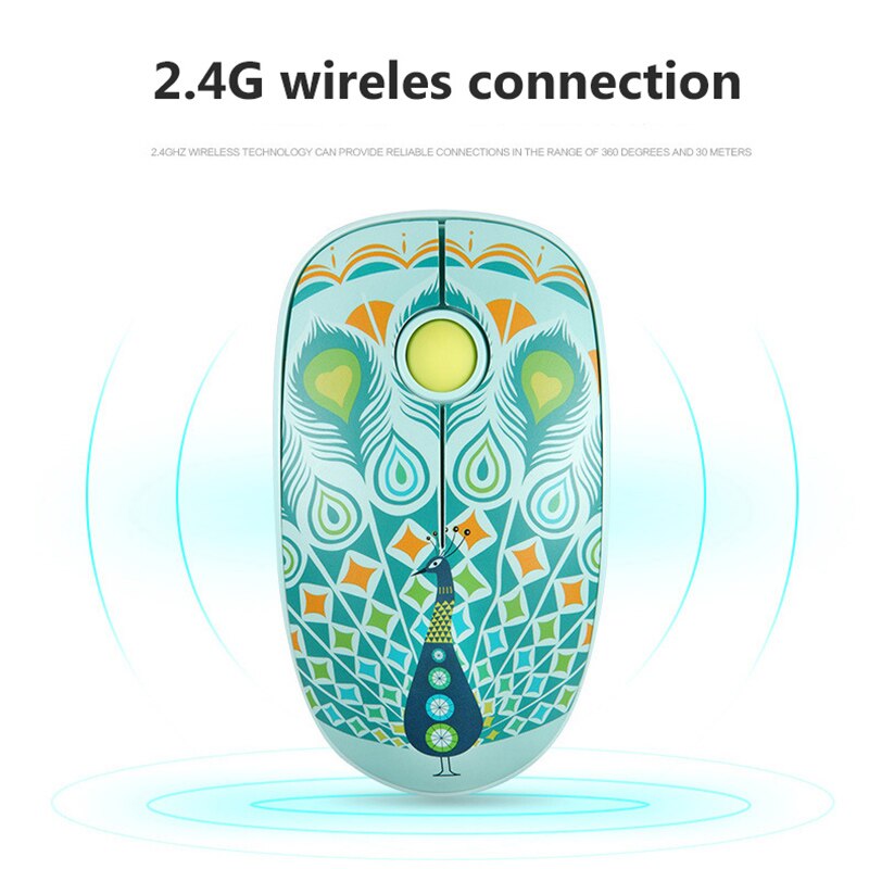 2.4G bezprzewodowa mysz 1000 DPI dziewczyny słodkie zwierzaki cicha mysz robić gier dla Macbook Lenovo ergonomiczna laptop komputer stancjonarny myszka gracz