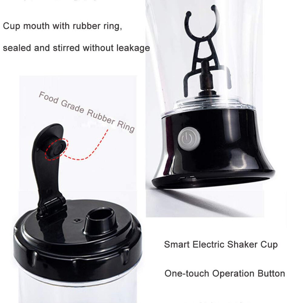 Agitateur de protéines automatique de 300ML, bouteille Portable, mélangeur d&#39;eau puissant, tasse de mélange, tasse à secouer électrique